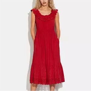 coach chiffon dress Printed Organza Balloon Dress